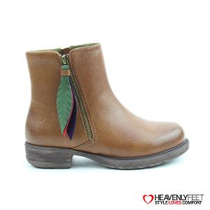 HEAVENLYFEET｜英國舒適休閒女鞋 彩色綴飾短靴-Morgan(黑色)