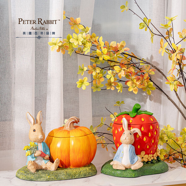 PETER RABBIT 比得兔置物盒-南瓜屋/草莓
