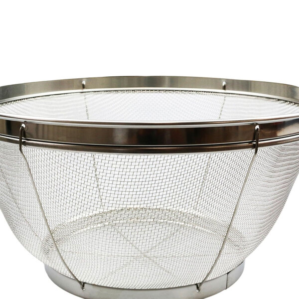 【YOSHIKAWA吉川】日本18-8不鏽鋼MIZ.KEAD料理濾水藍組1組3入(15/19/25cm) SJ3467 日本製