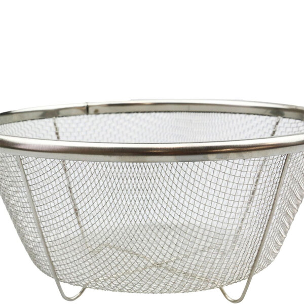 【YOSHIKAWA吉川】日本18-8不鏽鋼MIZ.KEAD料理濾水藍組1組3入(15/19/25cm) SJ3467 日本製