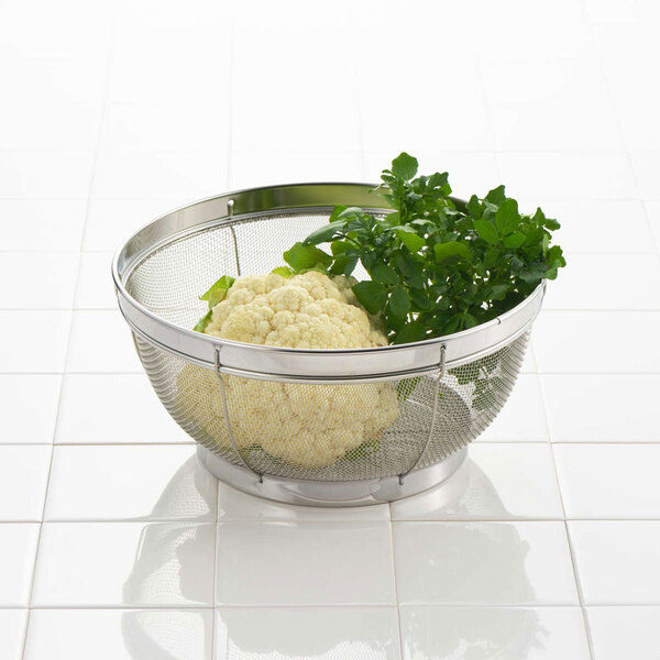 【YOSHIKAWA吉川】日本18-8不鏽鋼MIZ.KEAD料理濾水藍組1組3入(15/19/25cm) SJ3467 日本製