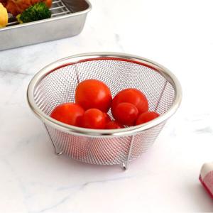 【YOSHIKAWA吉川】日本18-8不鏽鋼MIZ.KEAD料理濾水藍組1組3入(15/19/25cm) SJ3467 日本製