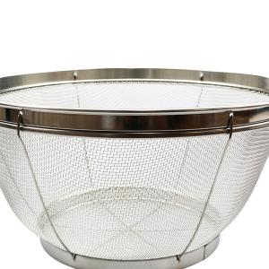 【YOSHIKAWA吉川】日本18-8不鏽鋼MIZ.KEAD料理濾水藍組1組3入(15/19/25cm) SJ3467 日本製