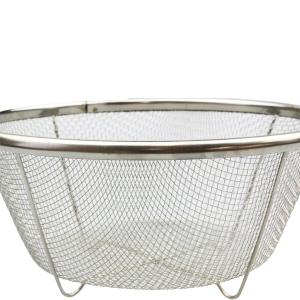 【YOSHIKAWA吉川】日本18-8不鏽鋼MIZ.KEAD料理濾水藍組1組3入(15/19/25cm) SJ3467 日本製