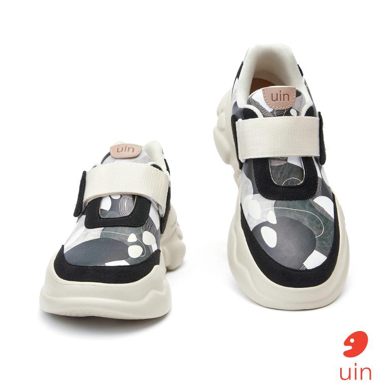 uin│西班牙原創設計 女鞋 帆布鞋 懶人鞋 厚底鞋 午夜幽徑3彩繪休閒鞋W1851254