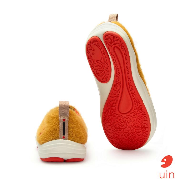 uin│西班牙原創設計 女鞋 帆布鞋 懶人鞋 橡樹棕彩繪休閒鞋W1701000