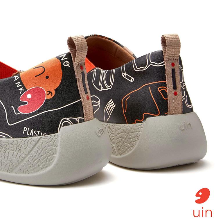 uin│西班牙原創設計 女鞋 帆布鞋 懶人鞋 自然淨化彩繪休閒鞋W1710962