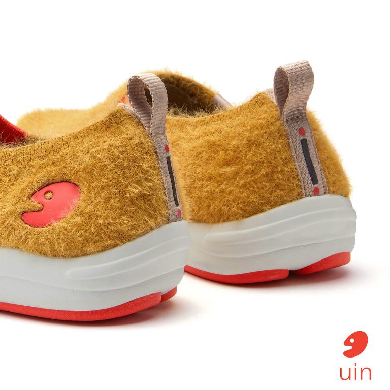 uin│西班牙原創設計 女鞋 帆布鞋 懶人鞋 橡樹棕彩繪休閒鞋W1701000