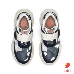 uin│西班牙原創設計 女鞋 帆布鞋 懶人鞋 厚底鞋 午夜幽徑3彩繪休閒鞋W1851254