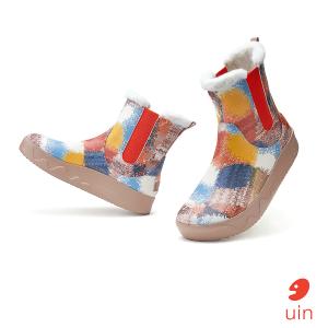 uin│西班牙原創設計 女鞋 短靴 斑斕鸚鵡彩繪休閒鞋W1790980