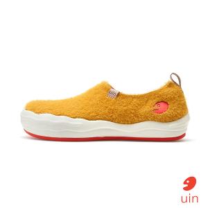 uin│西班牙原創設計 女鞋 帆布鞋 懶人鞋 橡樹棕彩繪休閒鞋W1701000