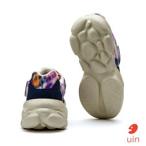 uin│西班牙原創設計 女鞋 帆布鞋 懶人鞋 厚底鞋 花影快閃彩繪休閒鞋W1851255