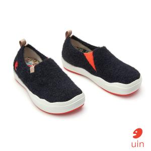 uin│西班牙原創設計 女鞋 帆布鞋 懶人鞋 黯夜黑彩繪休閒鞋W1700998