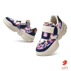 uin│西班牙原創設計 女鞋 帆布鞋 懶人鞋 厚底鞋 花影快閃彩繪休閒鞋W1851255