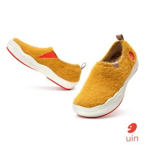 uin│西班牙原創設計 女鞋 帆布鞋 懶人鞋 橡樹棕彩繪休閒鞋W1701000