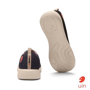 uin│西班牙原創設計 女鞋  帆布鞋 懶人鞋 愛的掌心3彩繪休閒女鞋W1711245