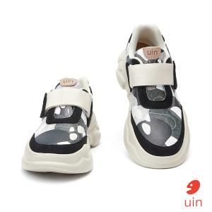 uin│西班牙原創設計 女鞋 帆布鞋 懶人鞋 厚底鞋 午夜幽徑3彩繪休閒鞋W1851254