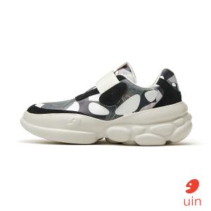 uin│西班牙原創設計 女鞋 帆布鞋 懶人鞋 厚底鞋 午夜幽徑3彩繪休閒鞋W1851254