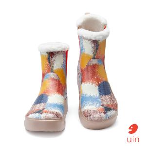 uin│西班牙原創設計 女鞋 短靴 斑斕鸚鵡彩繪休閒鞋W1790980