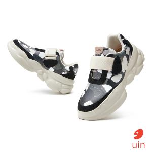 uin│西班牙原創設計 女鞋 帆布鞋 懶人鞋 厚底鞋 午夜幽徑3彩繪休閒鞋W1851254