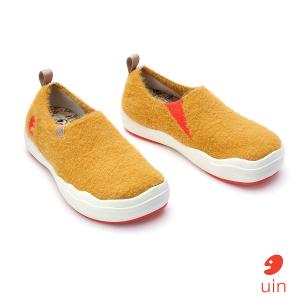 uin│西班牙原創設計 女鞋 帆布鞋 懶人鞋 橡樹棕彩繪休閒鞋W1701000