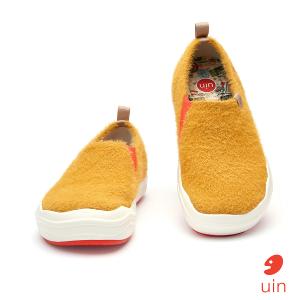 uin│西班牙原創設計 女鞋 帆布鞋 懶人鞋 橡樹棕彩繪休閒鞋W1701000