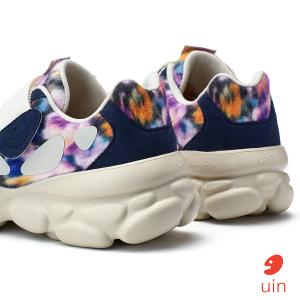 uin│西班牙原創設計 女鞋 帆布鞋 懶人鞋 厚底鞋 花影快閃彩繪休閒鞋W1851255