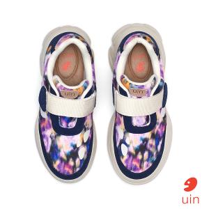 uin│西班牙原創設計 女鞋 帆布鞋 懶人鞋 厚底鞋 花影快閃彩繪休閒鞋W1851255