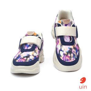 uin│西班牙原創設計 女鞋 帆布鞋 懶人鞋 厚底鞋 花影快閃彩繪休閒鞋W1851255