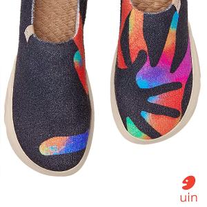 uin│西班牙原創設計 男鞋  帆布鞋 懶人鞋 愛的掌心3彩繪休閒鞋M1710778