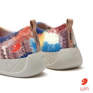 uin│西班牙原創設計 女鞋 帆布鞋 懶人鞋 斑斕鸚鵡彩繪休閒鞋W1710965