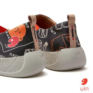 uin│西班牙原創設計 女鞋 帆布鞋 懶人鞋 自然淨化彩繪休閒鞋W1710962