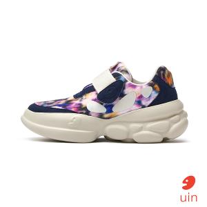 uin│西班牙原創設計 女鞋 帆布鞋 懶人鞋 厚底鞋 花影快閃彩繪休閒鞋W1851255