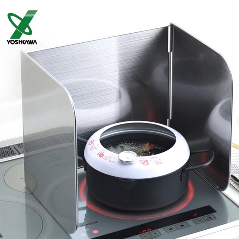 【YOSHIKAWA吉川】不鏽鋼折疊式防噴油擋隔板SP1255 日本製