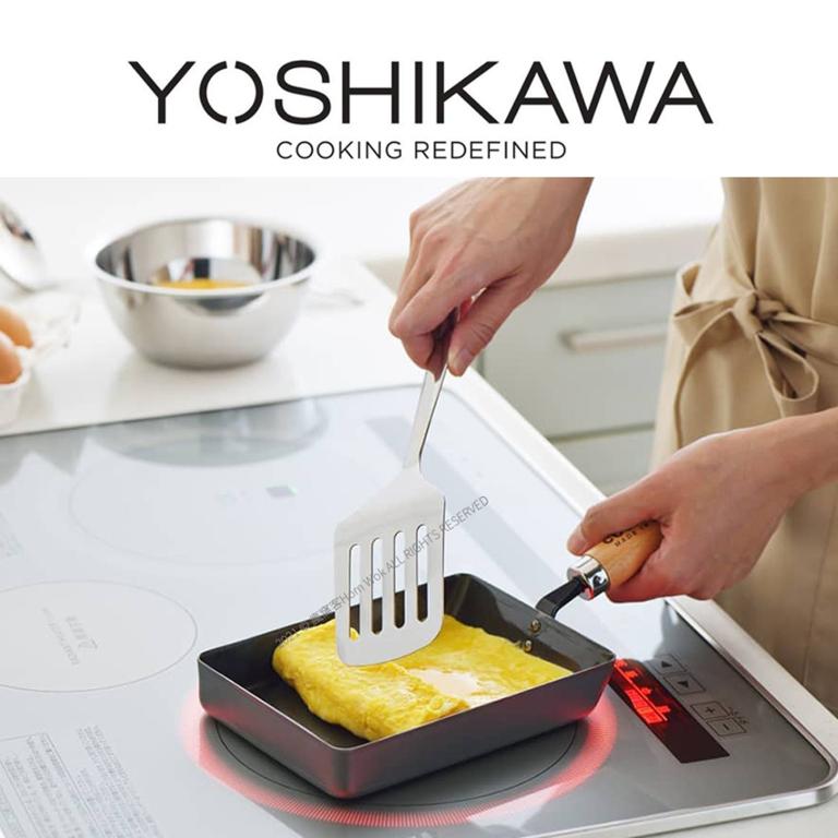 【YOSHIKAWA吉川】鍊COOK-PAL輕量氮化(窒化)超鐵玉子燒(M)18x3cm 日本製 YH9921
