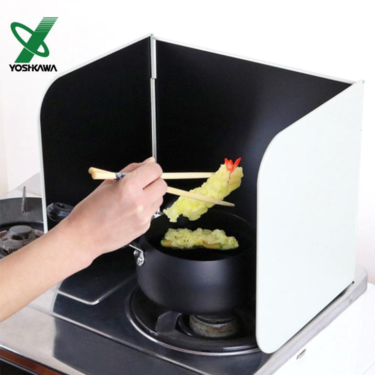【YOSHIKAWA吉川】料理用防噴油摺疊擋板SP1252 日本製
