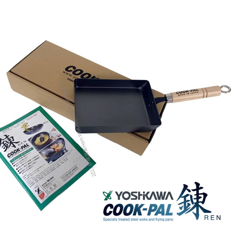 【YOSHIKAWA吉川】鍊COOK-PAL輕量氮化(窒化)超鐵玉子燒(M)18x3cm 日本製 YH9921