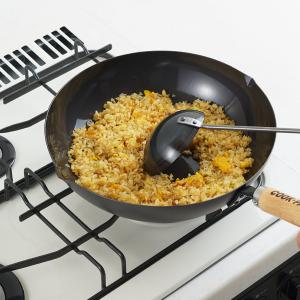 【YOSHIKAWA吉川】鍊COOK-PAL輕量氮化(窒化)超鐵平底深鐵鍋-28cm-單柄YH9911(送台製鍋蓋)