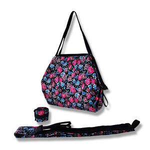 POPCORNGREEN(超纖高丹)摺疊隨身包 長壽花(M)