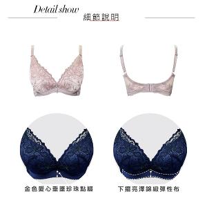 【思薇爾】星燦女爵系列B-E罩蕾絲集中包覆女內衣(岩石棕)