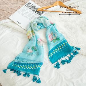 PETER RABBIT 比得兔 莫代爾棉玫瑰長絲巾- 2 款