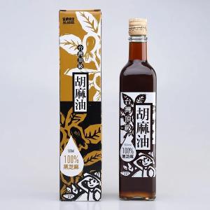 台灣頂級黑芝麻胡麻油 (500ml/瓶)