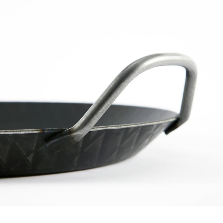 【德國turk土克鐵鍋】熱鍛斜紋 雙耳平底(深)鍋28cm 鐵鍋 65930