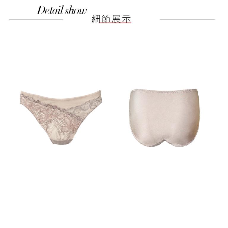 【思薇爾】星燦女爵系列M-XL蕾絲低腰三角女內褲(岩石棕)