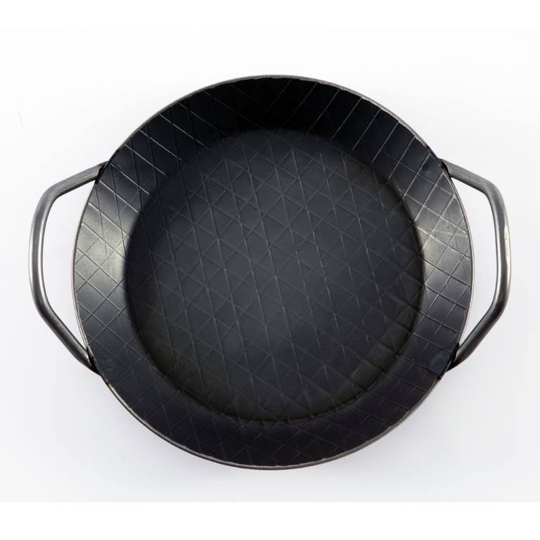 【德國turk土克鐵鍋】熱鍛斜紋 雙耳平底鍋20cm 鐵鍋 65920