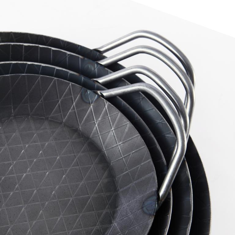 【德國turk土克鐵鍋】熱鍛斜紋 雙耳平底鍋20cm 鐵鍋 65920