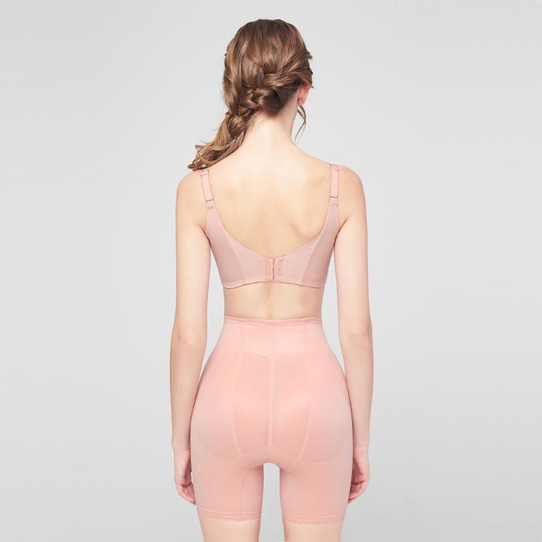 【思薇爾】柔塑曲線系列B-D罩調整型蕾絲集中包覆塑身女內衣(澄粉色)