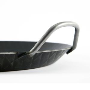 【德國turk土克鐵鍋】熱鍛斜紋 雙耳平底鍋16cm 鐵鍋 65916