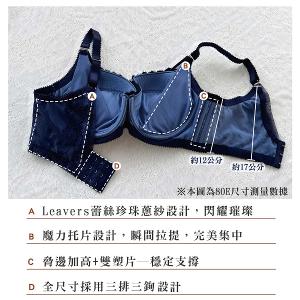 【思薇爾】星燦女爵系列C-F罩背心型蕾絲集中包覆女內衣(普魯士藍)