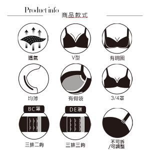 【思薇爾】迷蝶香系列B-E罩蕾絲刺繡集中包覆女內衣(黑色)